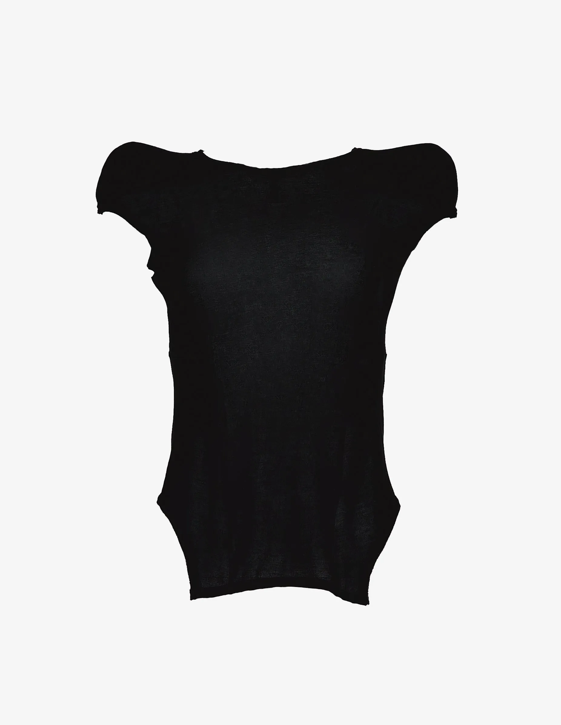 Padded-shoulder T-shirt