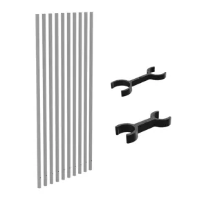PIK - PICKET KIT - 1600H - White  Blade Picket Pool Fence Blades
