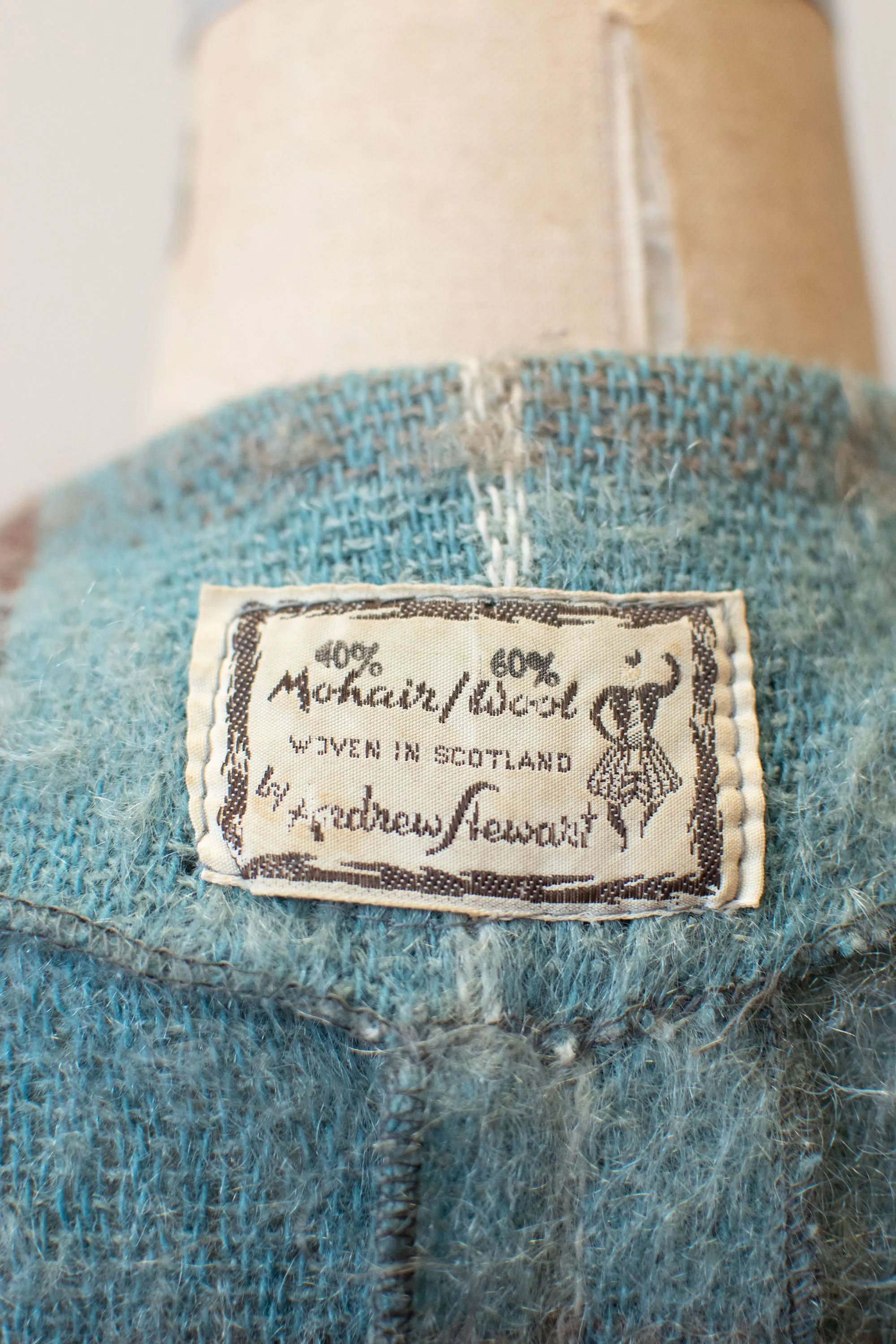 Plaid Mohair Coat | Andrew Stewart