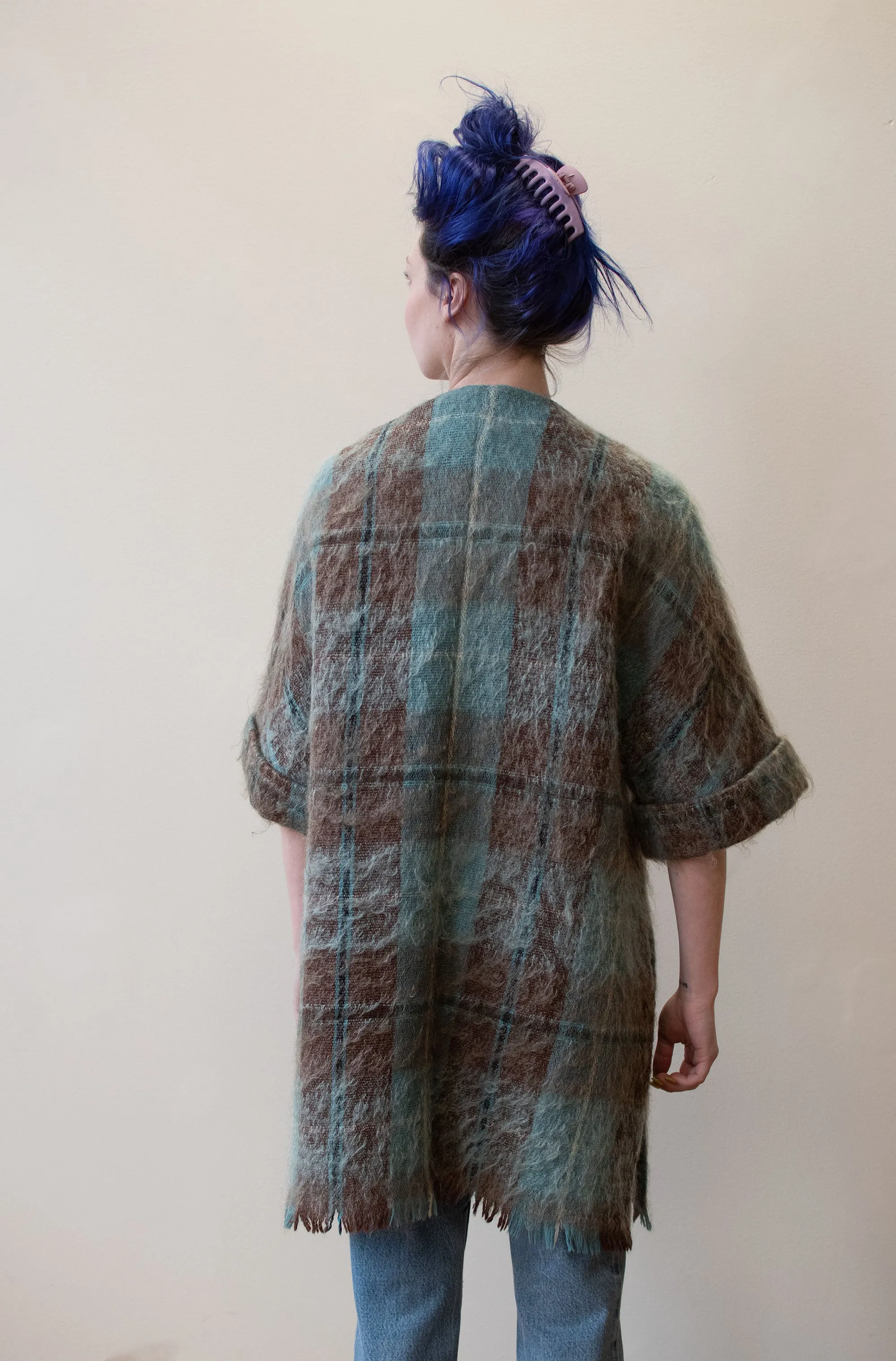 Plaid Mohair Coat | Andrew Stewart