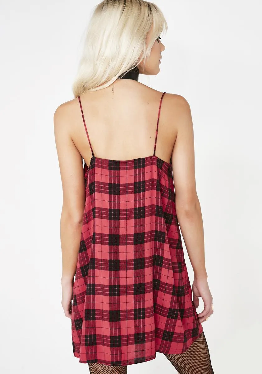 Plaid Sanna Slip Dress