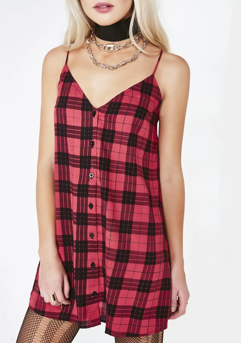 Plaid Sanna Slip Dress
