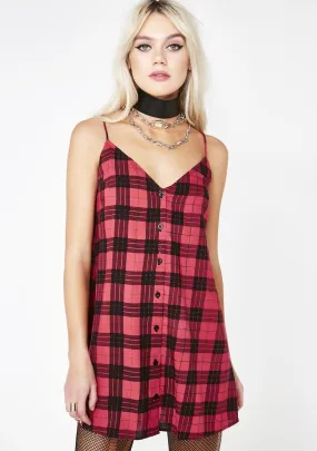 Plaid Sanna Slip Dress
