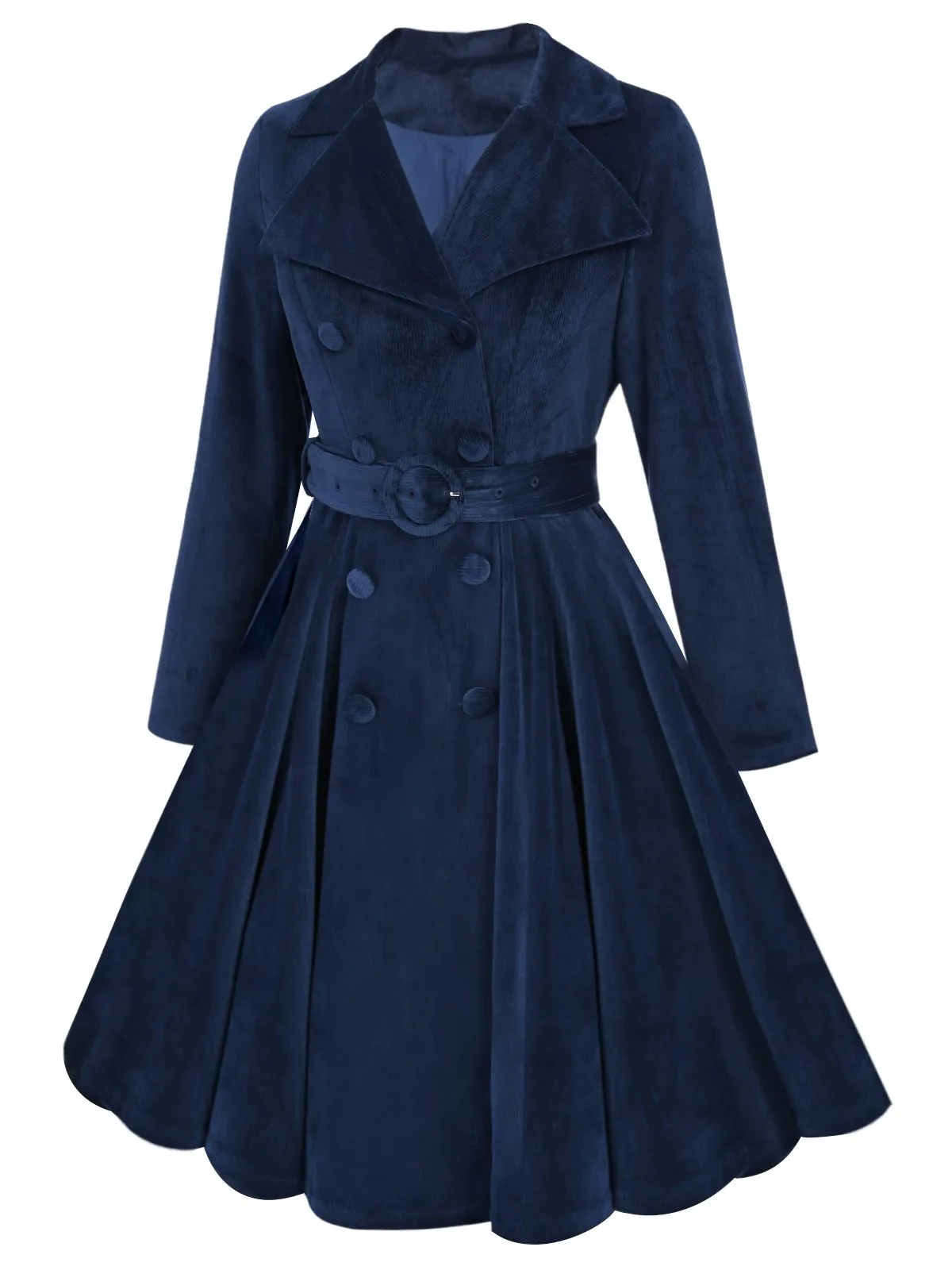 [Pre-Sale] Green 1950s Corduroy Long Coat
