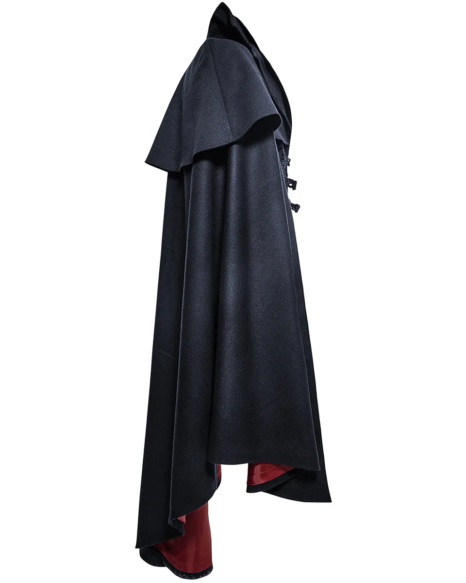 Punk Rave Salazar Mens Cloak - Blue & Black