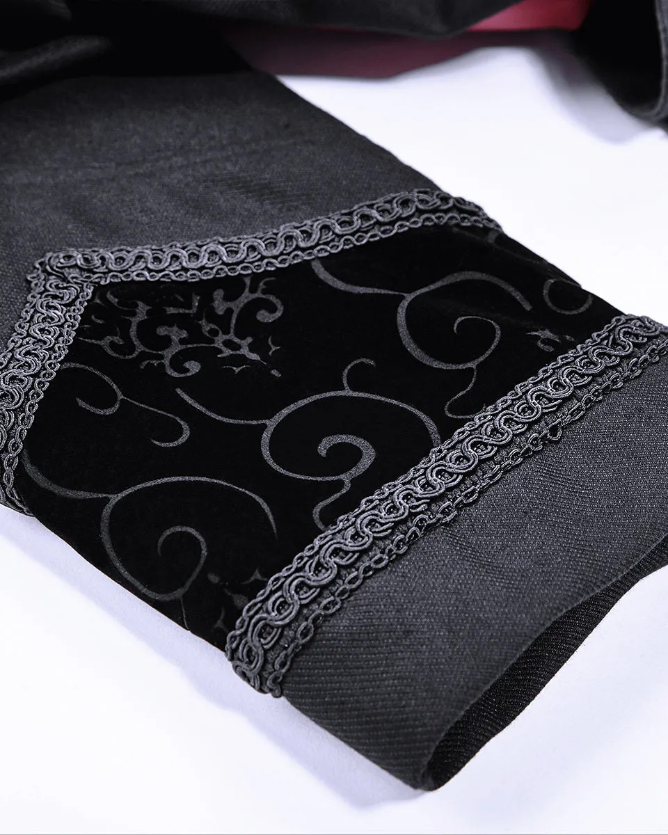 Punk Rave Salazar Mens Cloak - Blue & Black