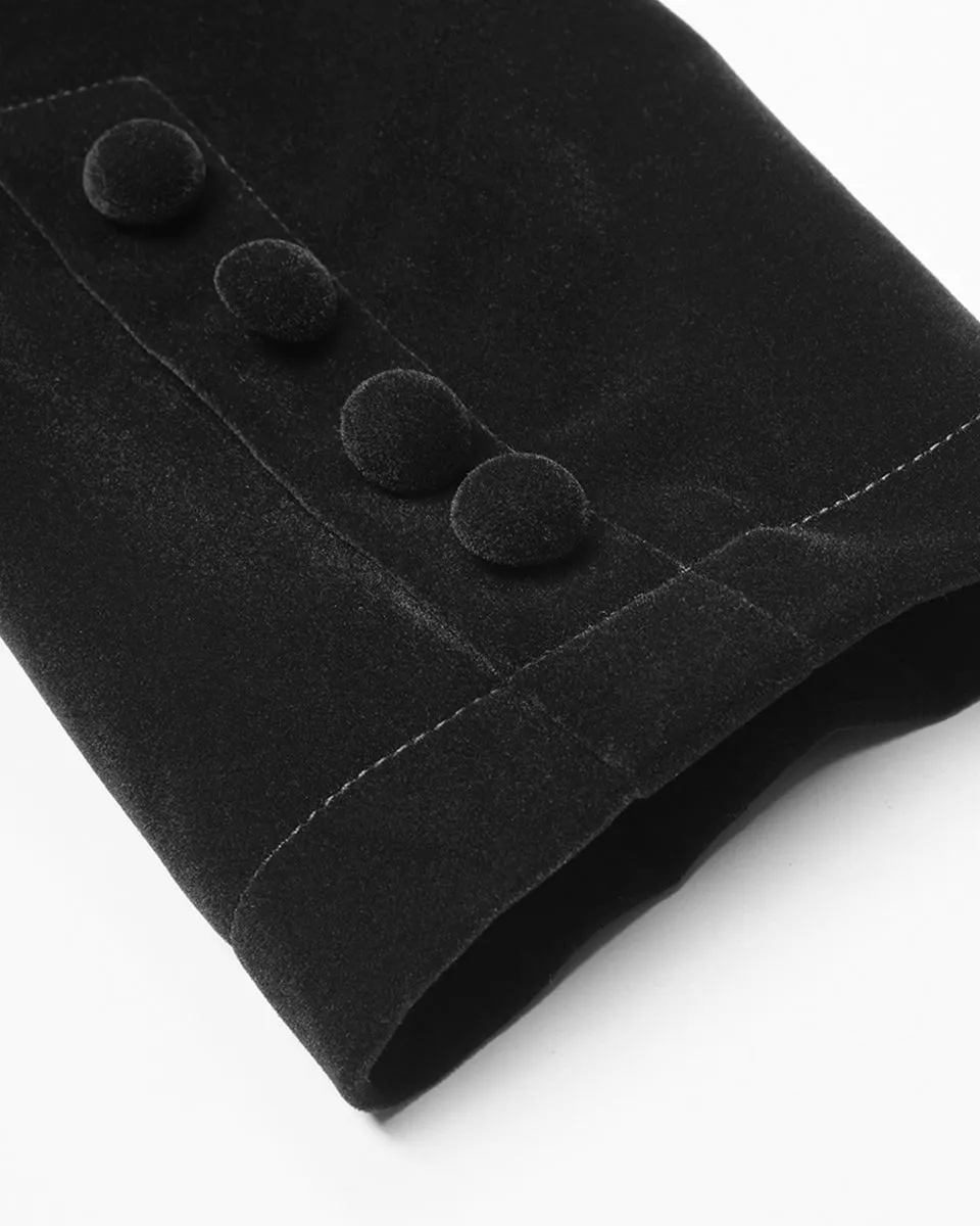 Punk Rave Womens Vespertine Mid-Length Coat - Black