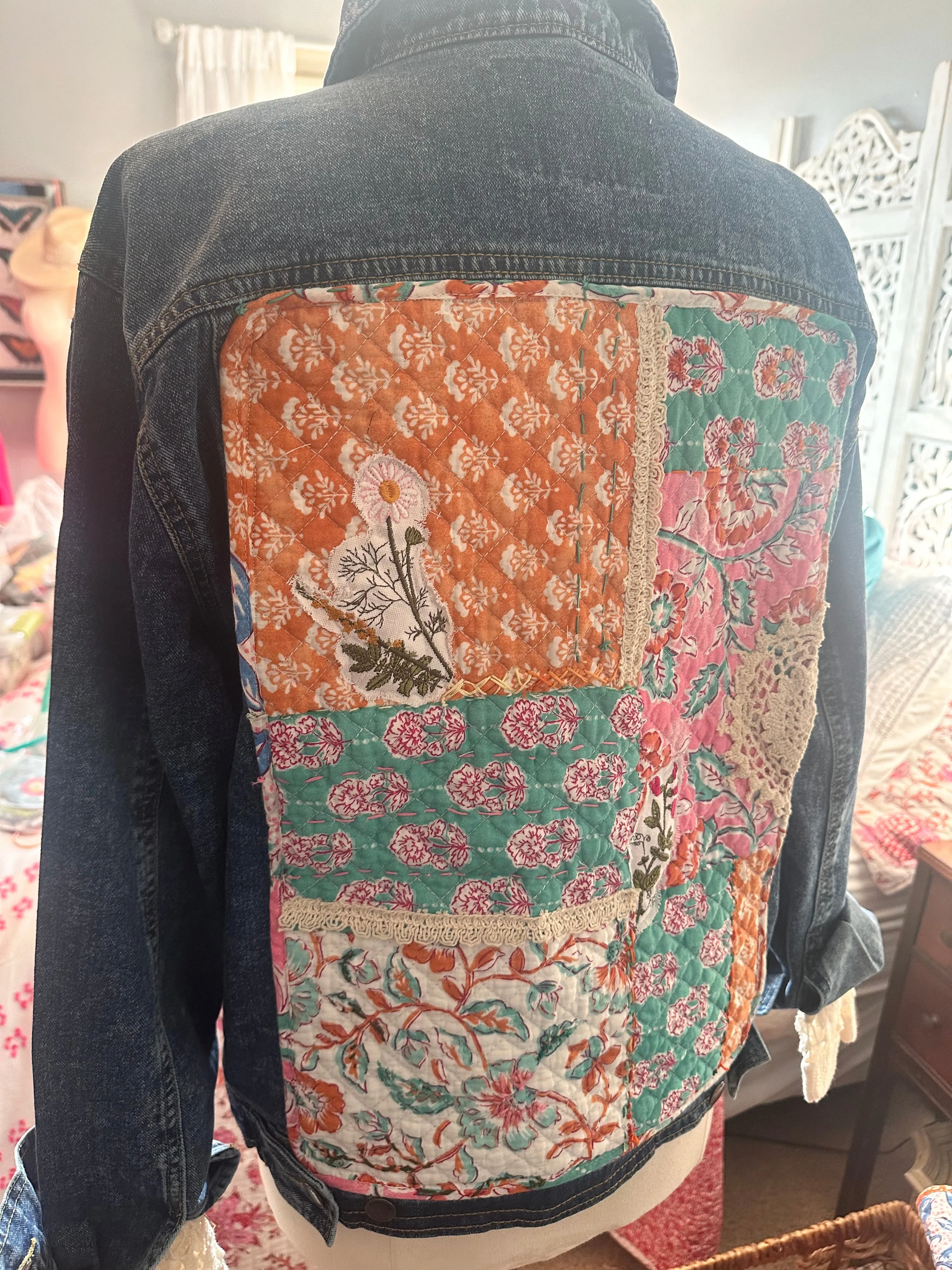 Quilted Denim Jacket
