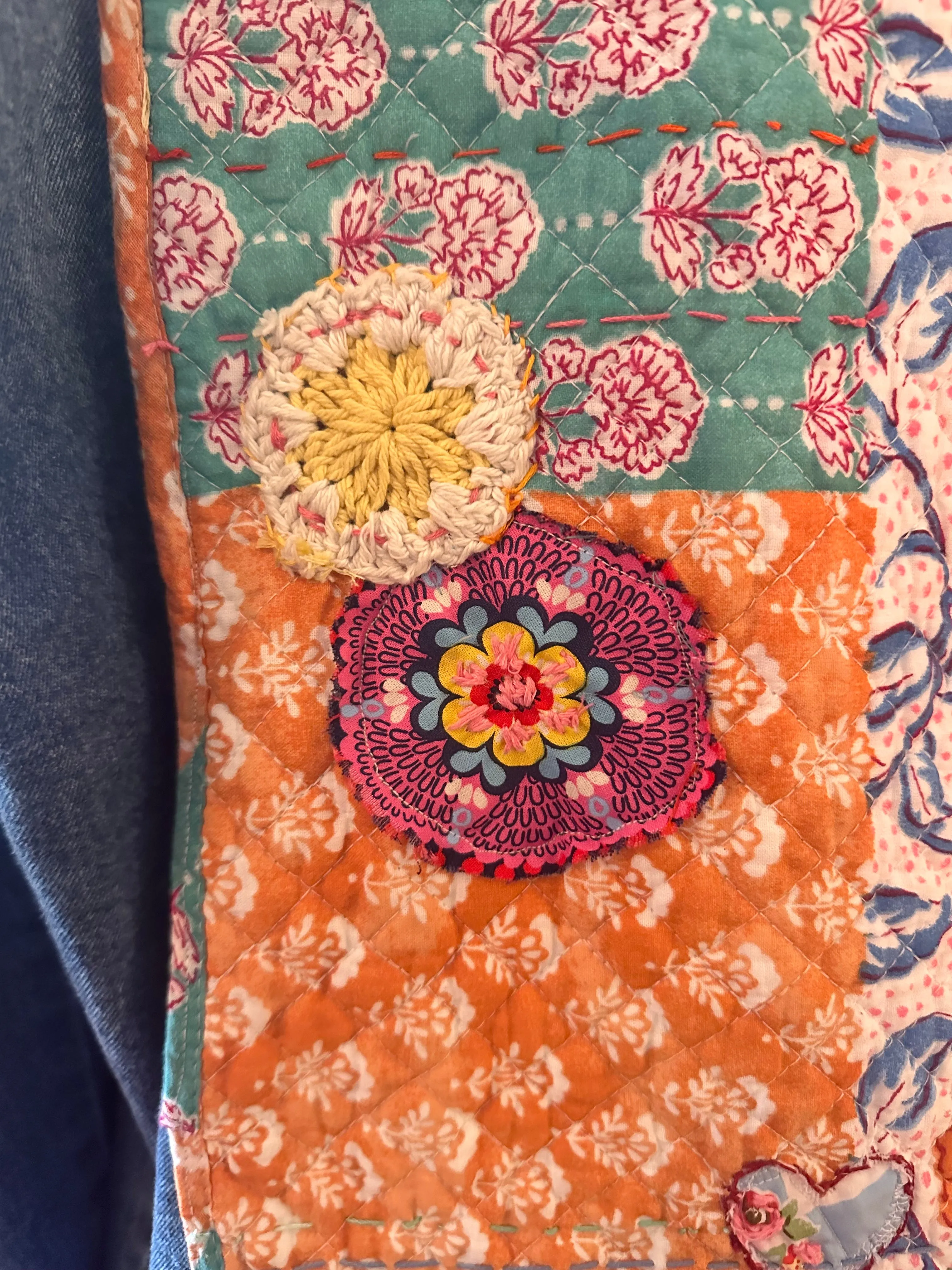 Quilted Denim Jacket