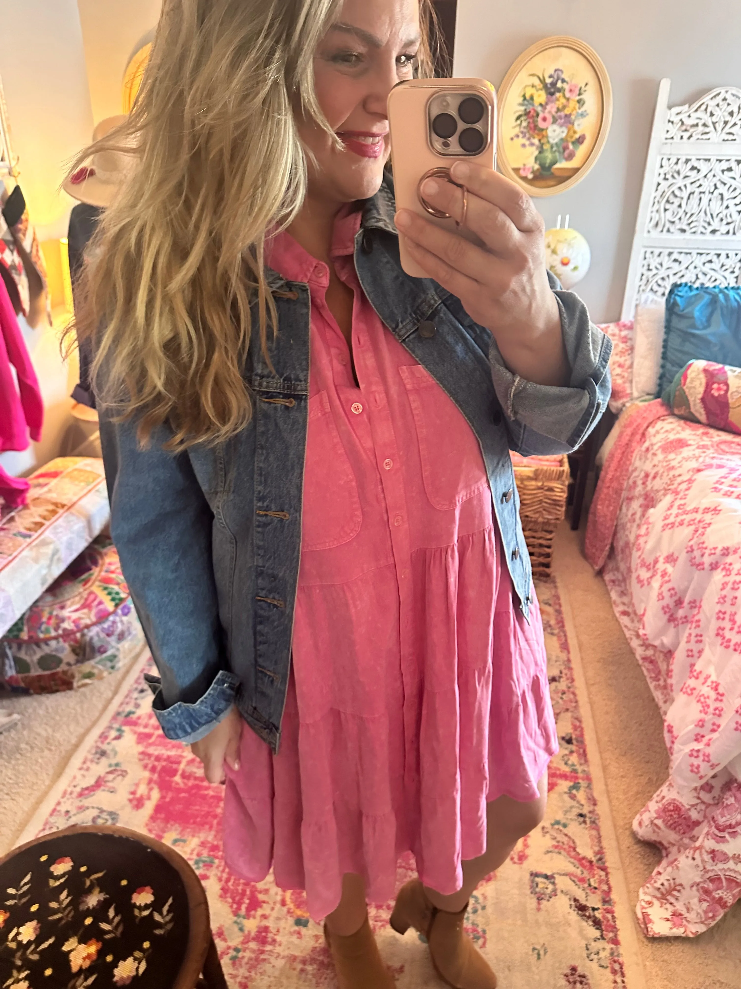 Quilted Denim Jacket