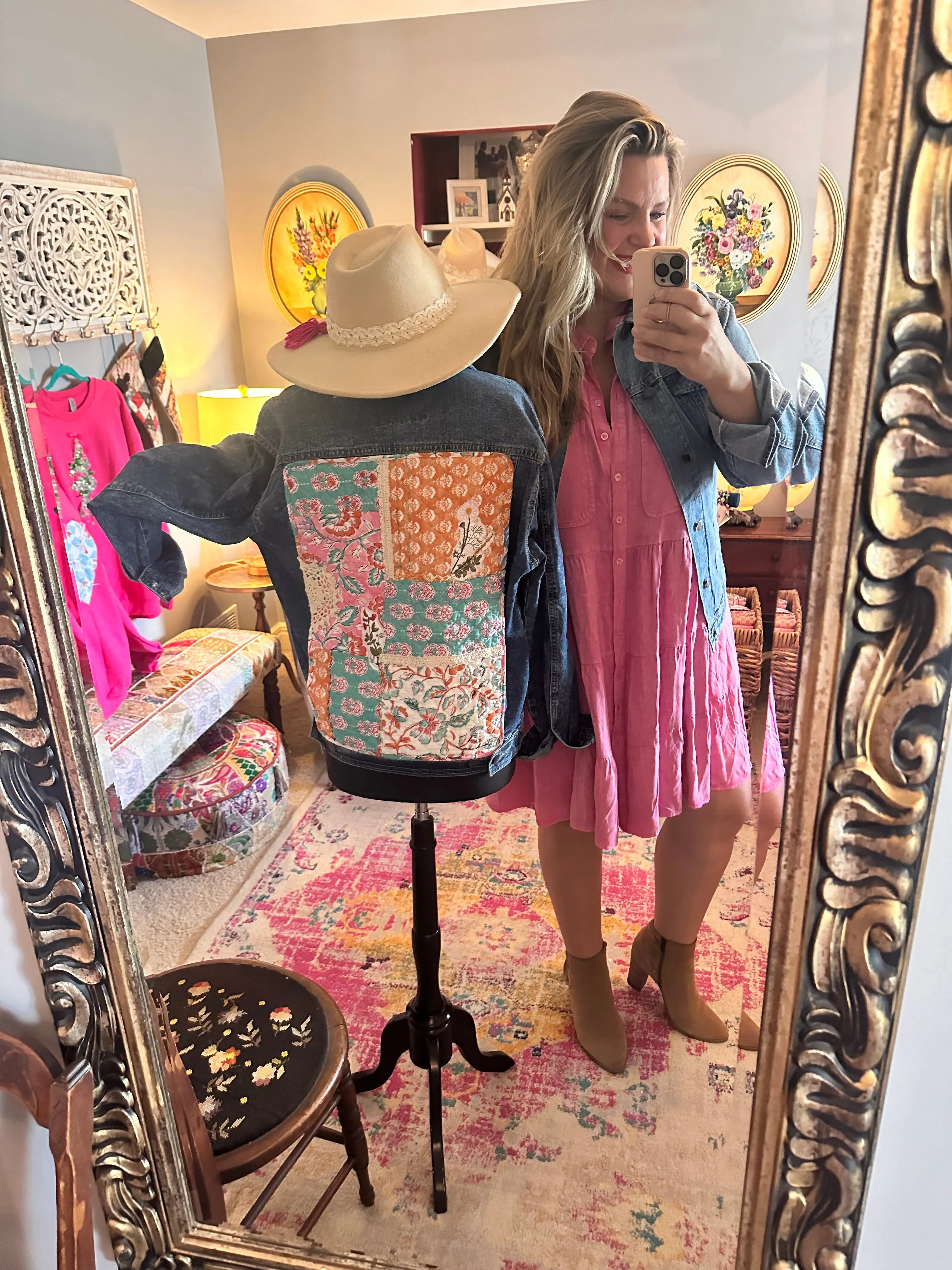 Quilted Denim Jacket