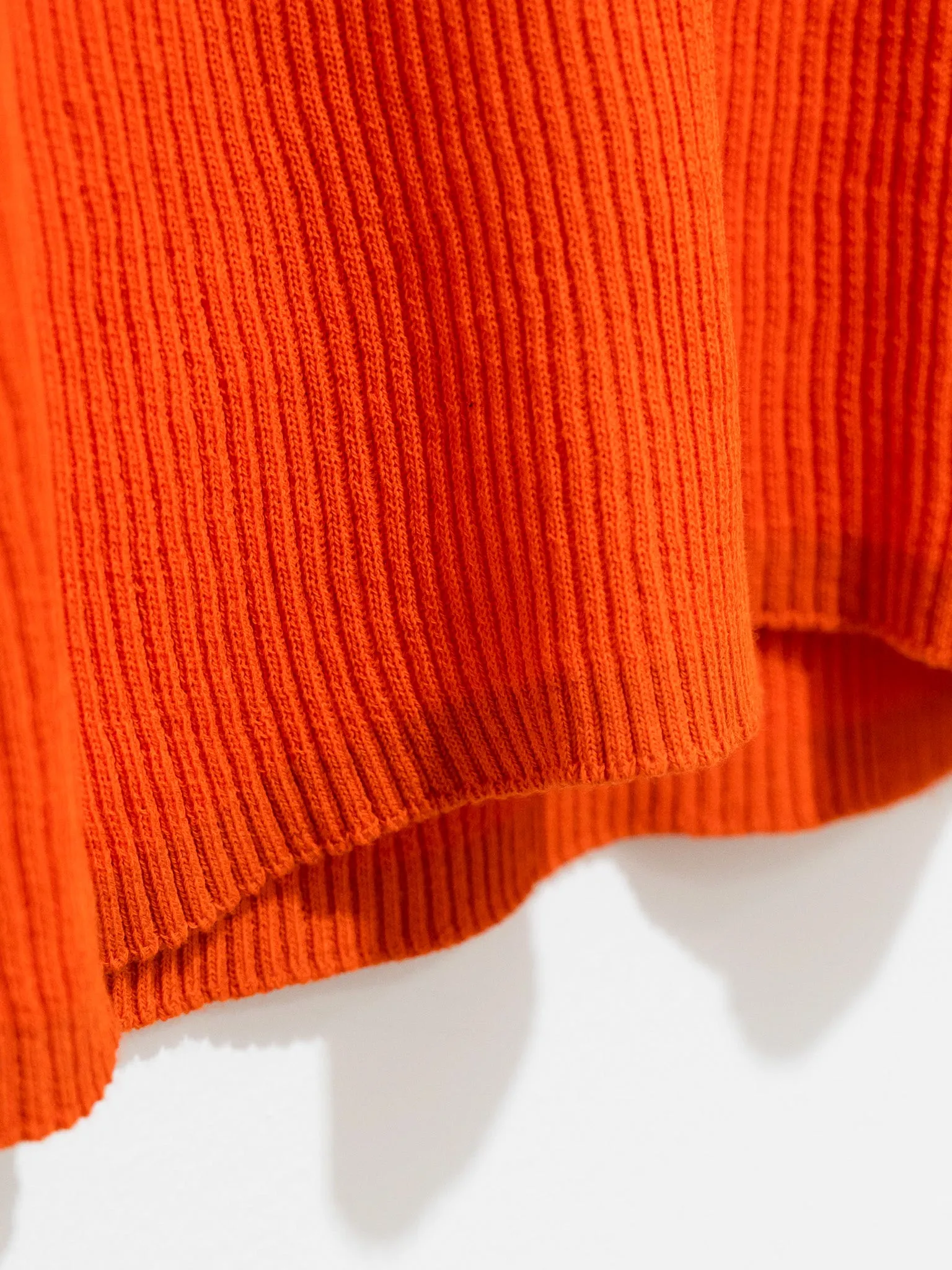 Rakko Fine Crepe Cotton Knit Tank - Mandarin