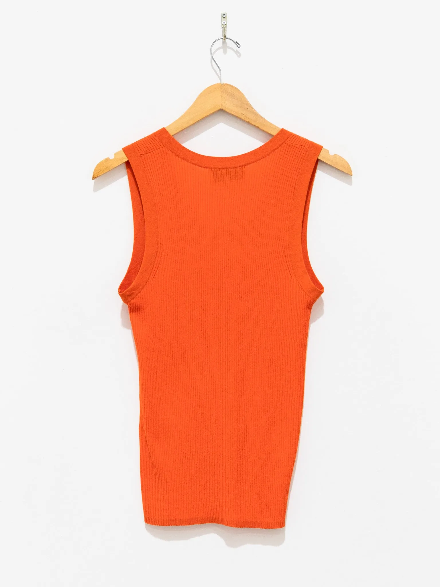 Rakko Fine Crepe Cotton Knit Tank - Mandarin