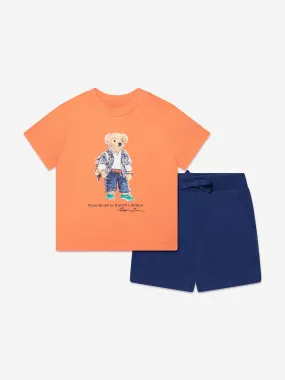 Ralph Lauren Baby Boys Shorts Set in Orange