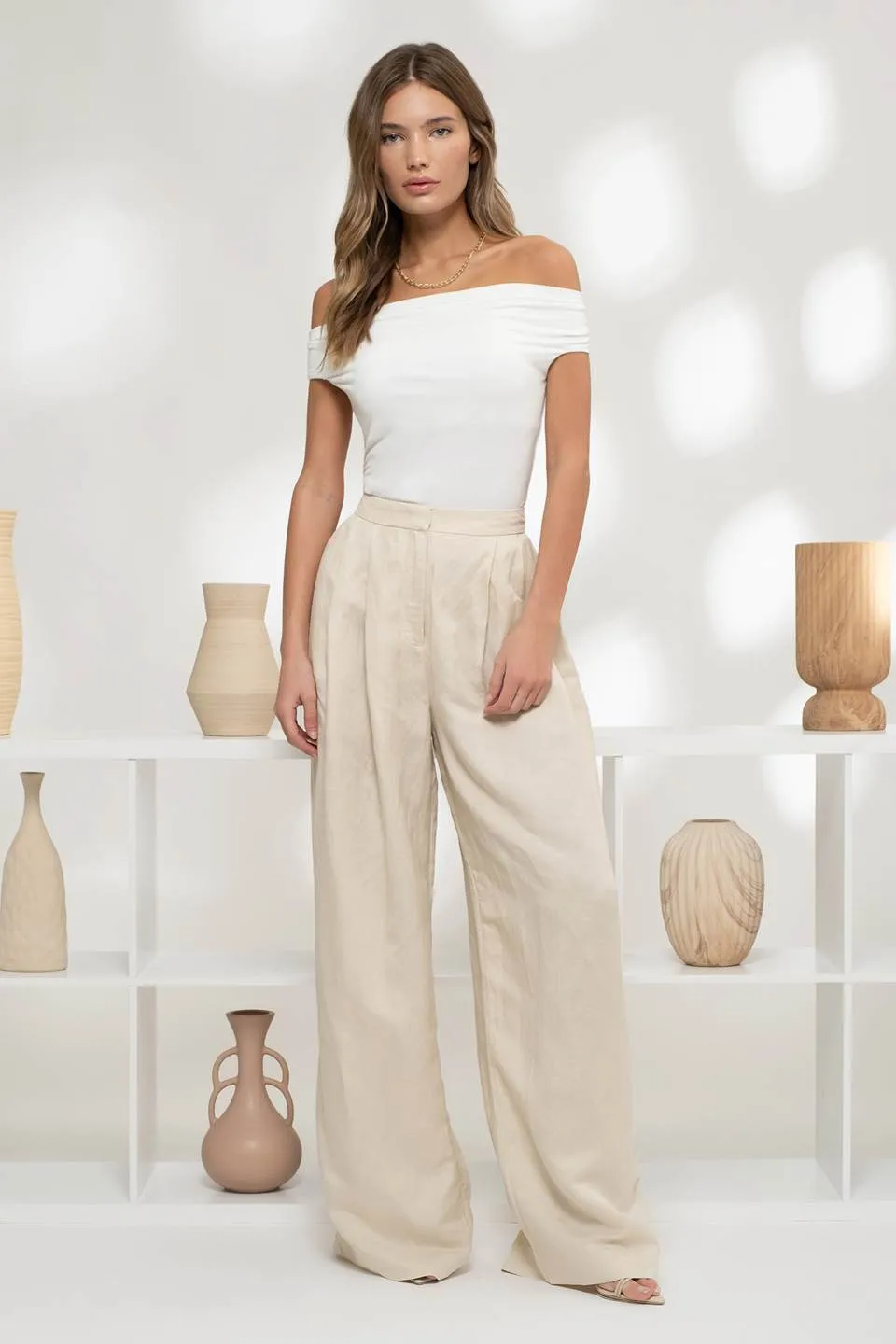 REVERSIBLE OFF THE SHOULDER KNIT TOP