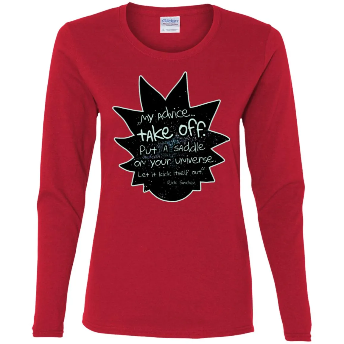 Rick And Morty My Advice  Take Off Women Long Sleeve Shirt