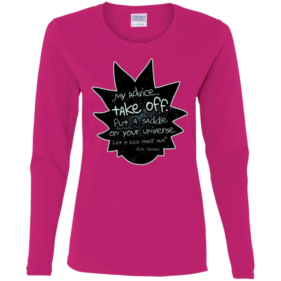 Rick And Morty My Advice  Take Off Women Long Sleeve Shirt