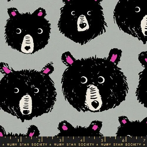Ruby Star Society - Teddy & the Bears canvas in steel