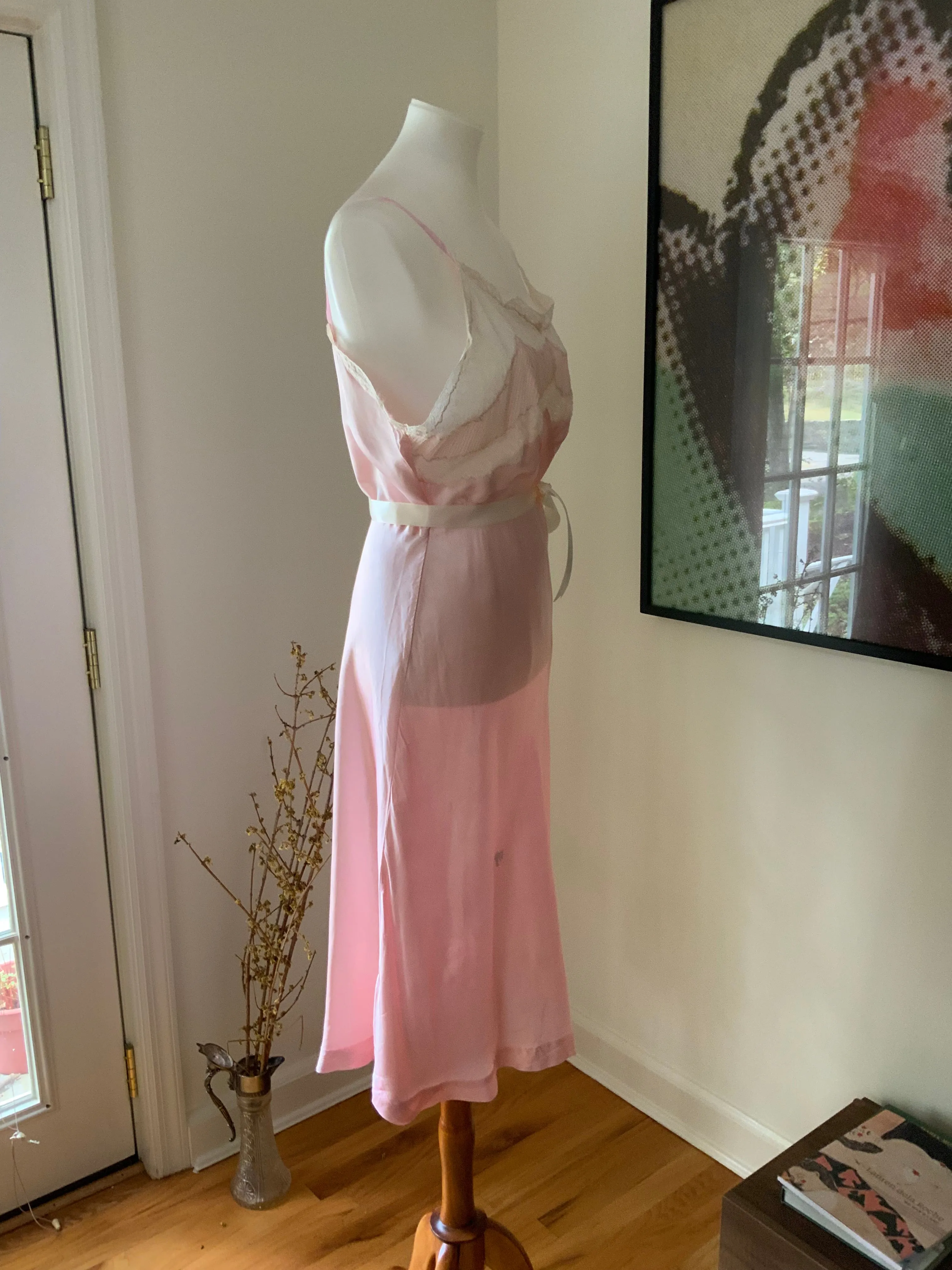 Satin Slip Dress - 40s