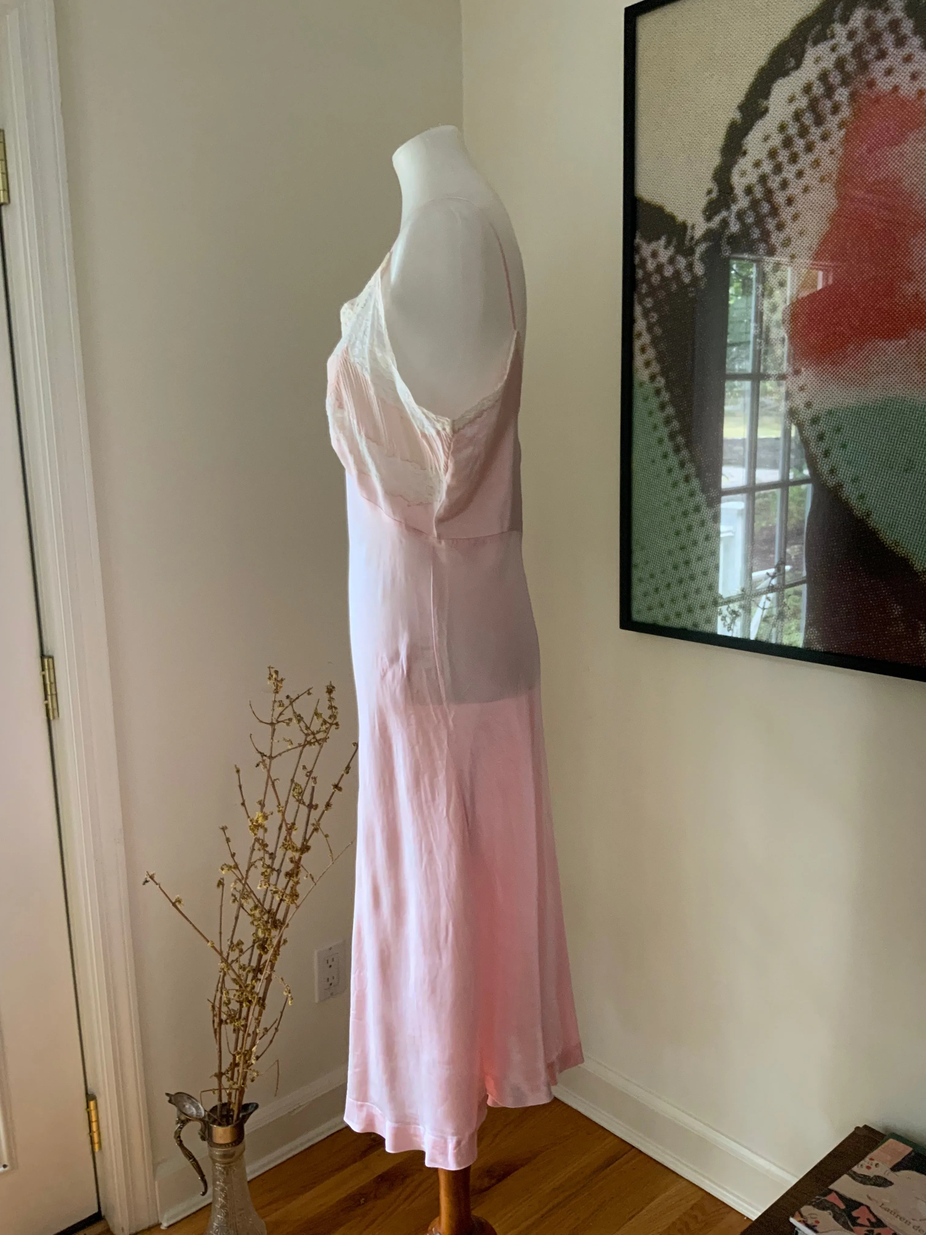 Satin Slip Dress - 40s
