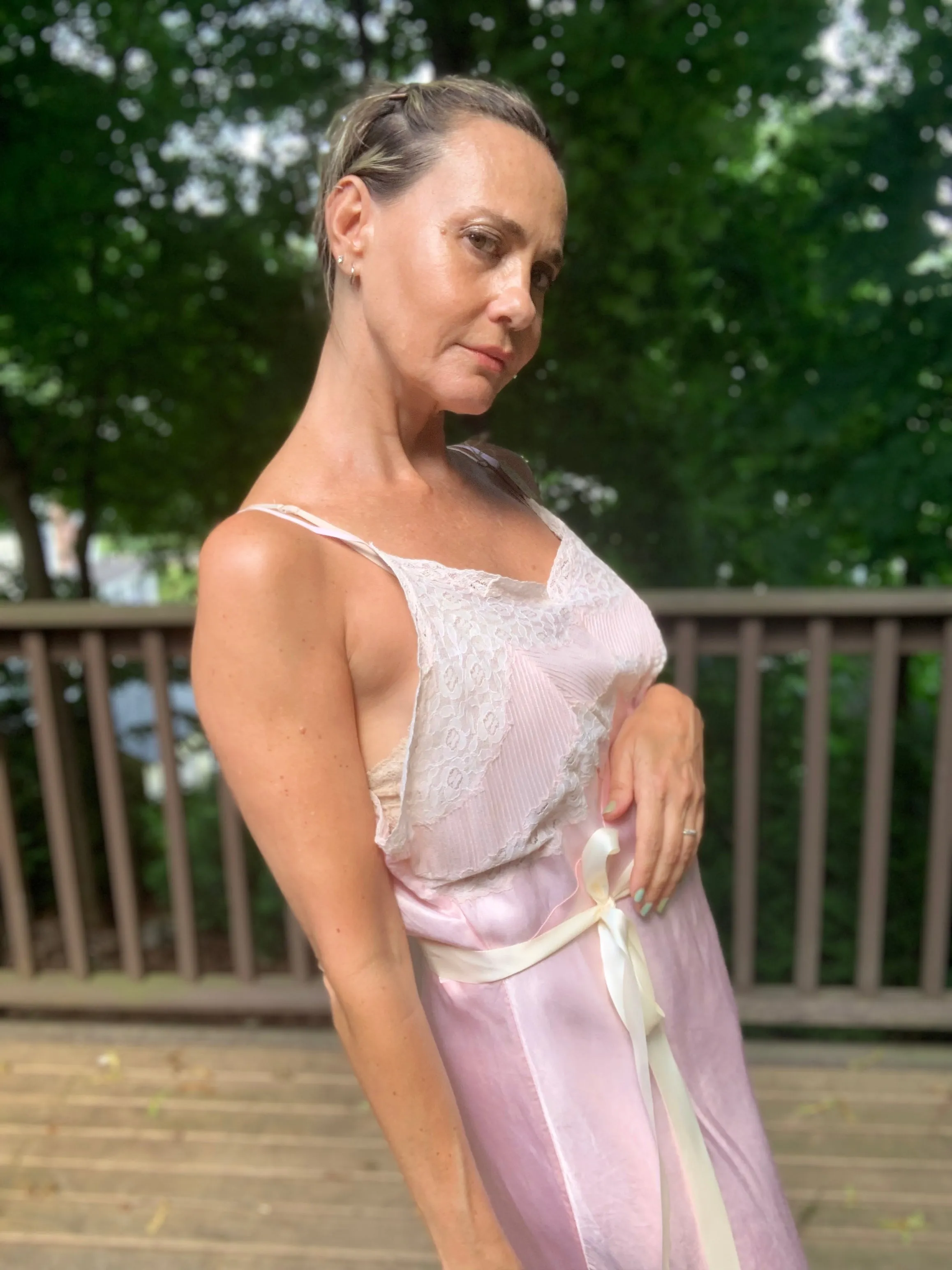 Satin Slip Dress - 40s