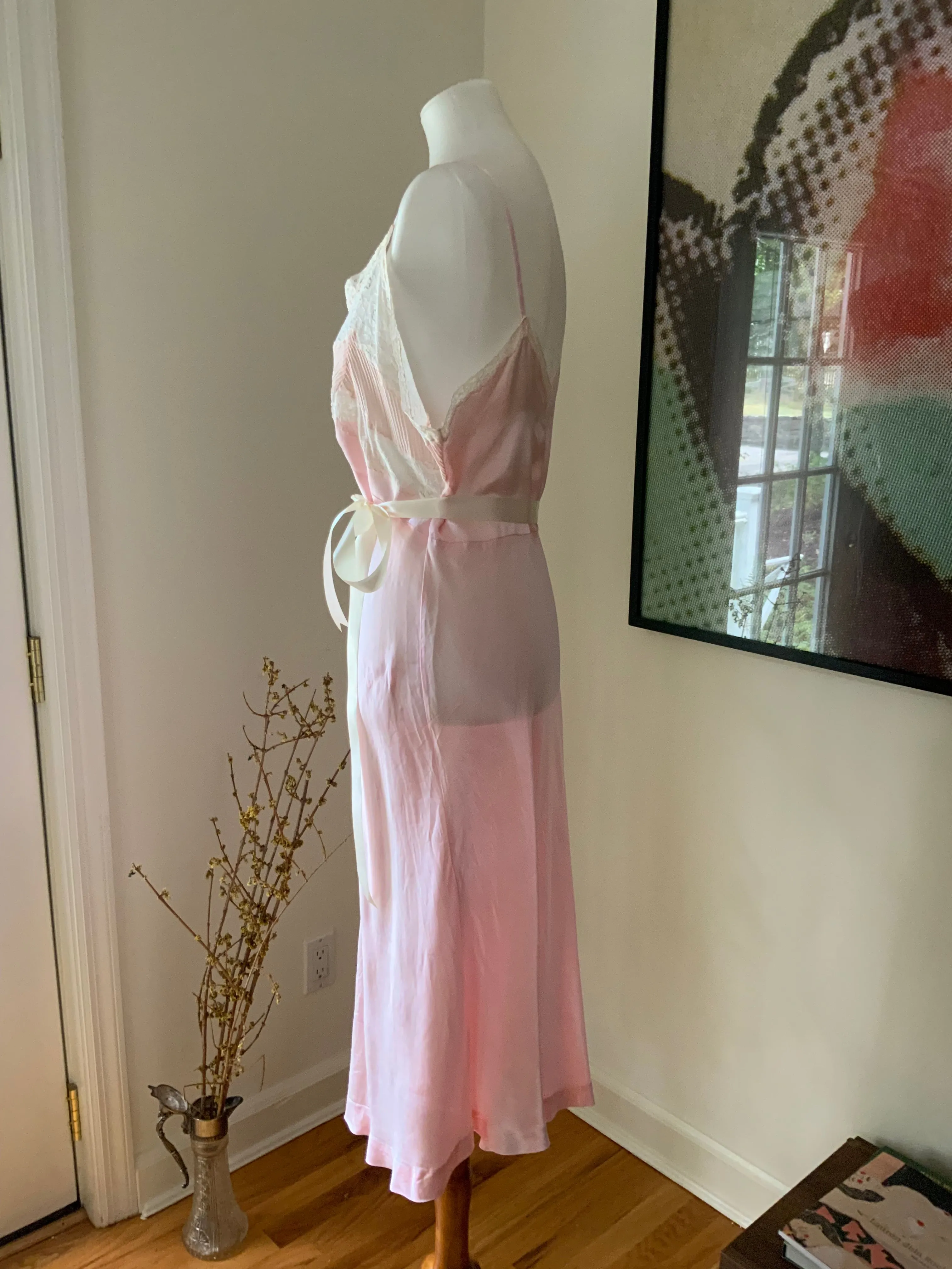 Satin Slip Dress - 40s
