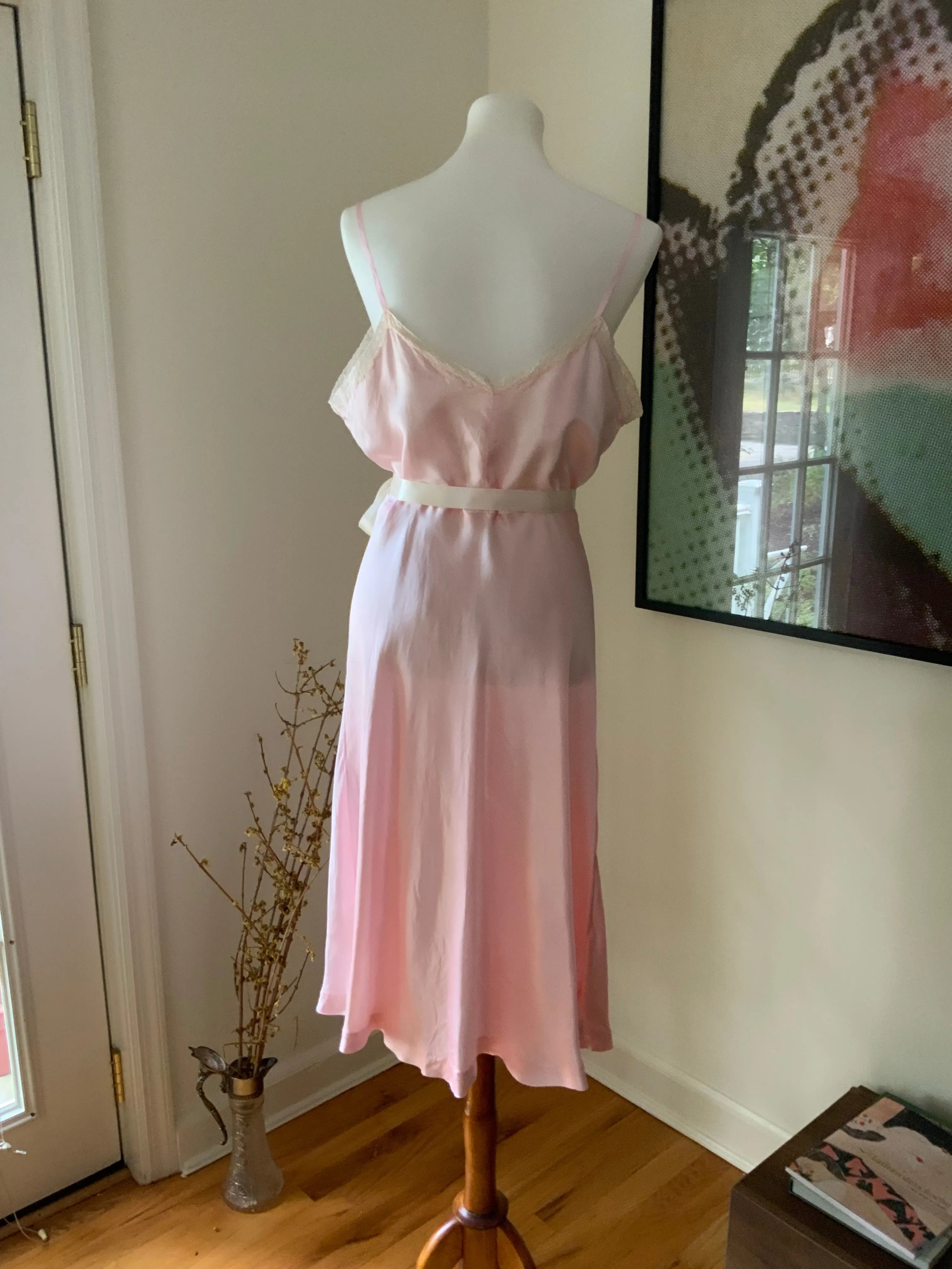 Satin Slip Dress - 40s