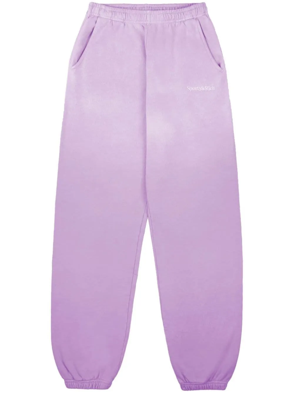 Serif Logo Embroidered Sweatpants