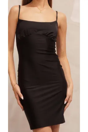Simply Elegant Body Conturing Slip Mini Dress