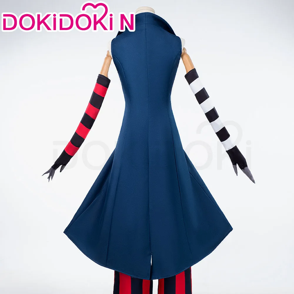 【Size XS-3XL】DokiDoki-N Anime Hell Hotel Cosplay Blue Coat Red Black Costume