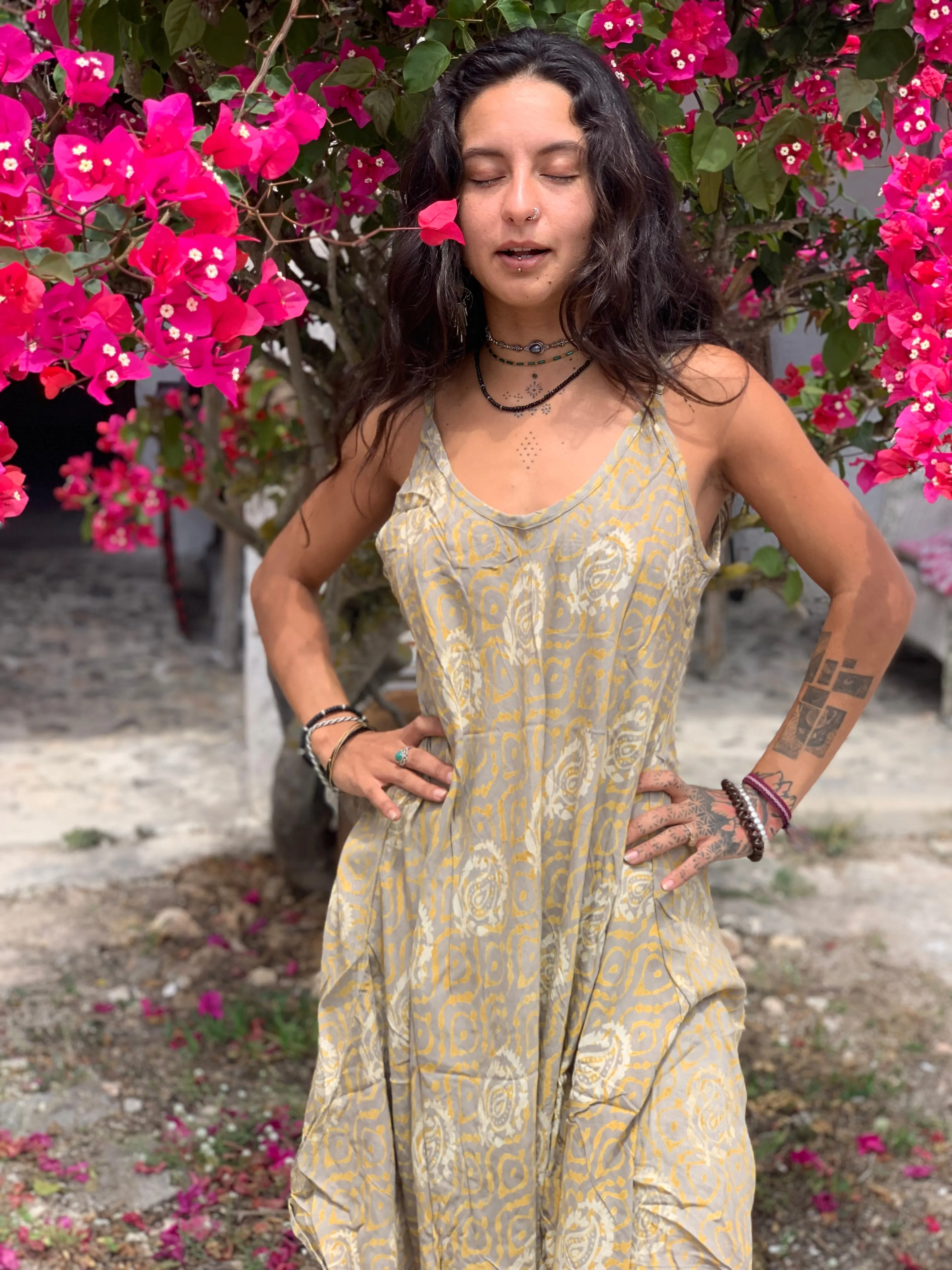 Slip dress batik