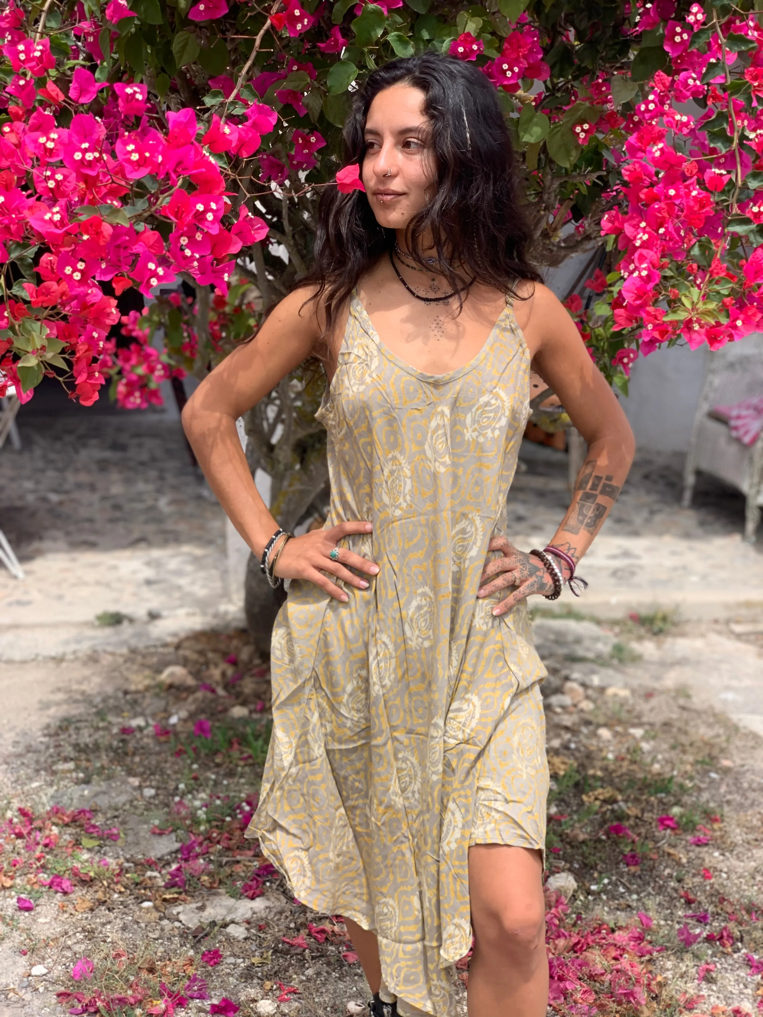 Slip dress batik