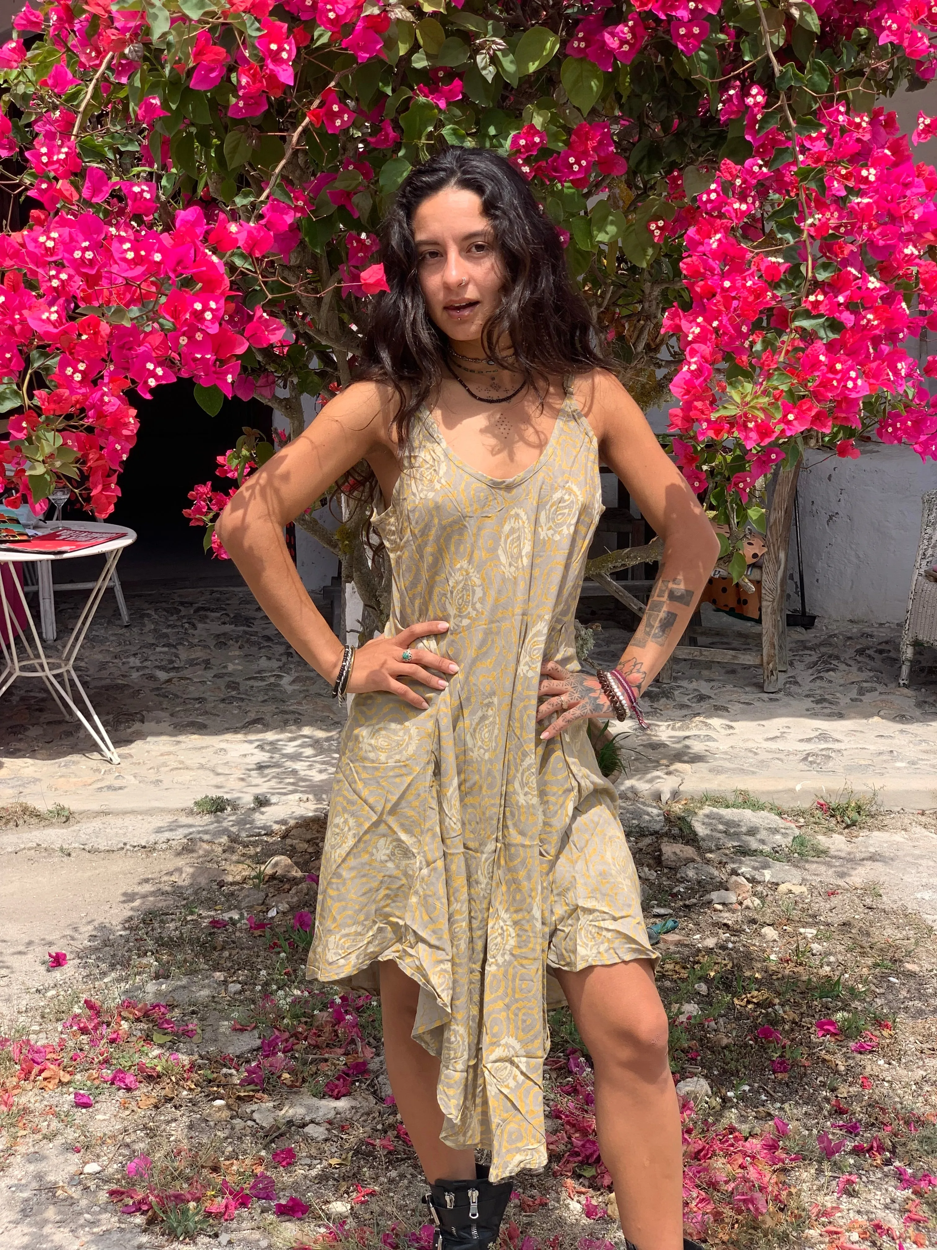Slip dress batik