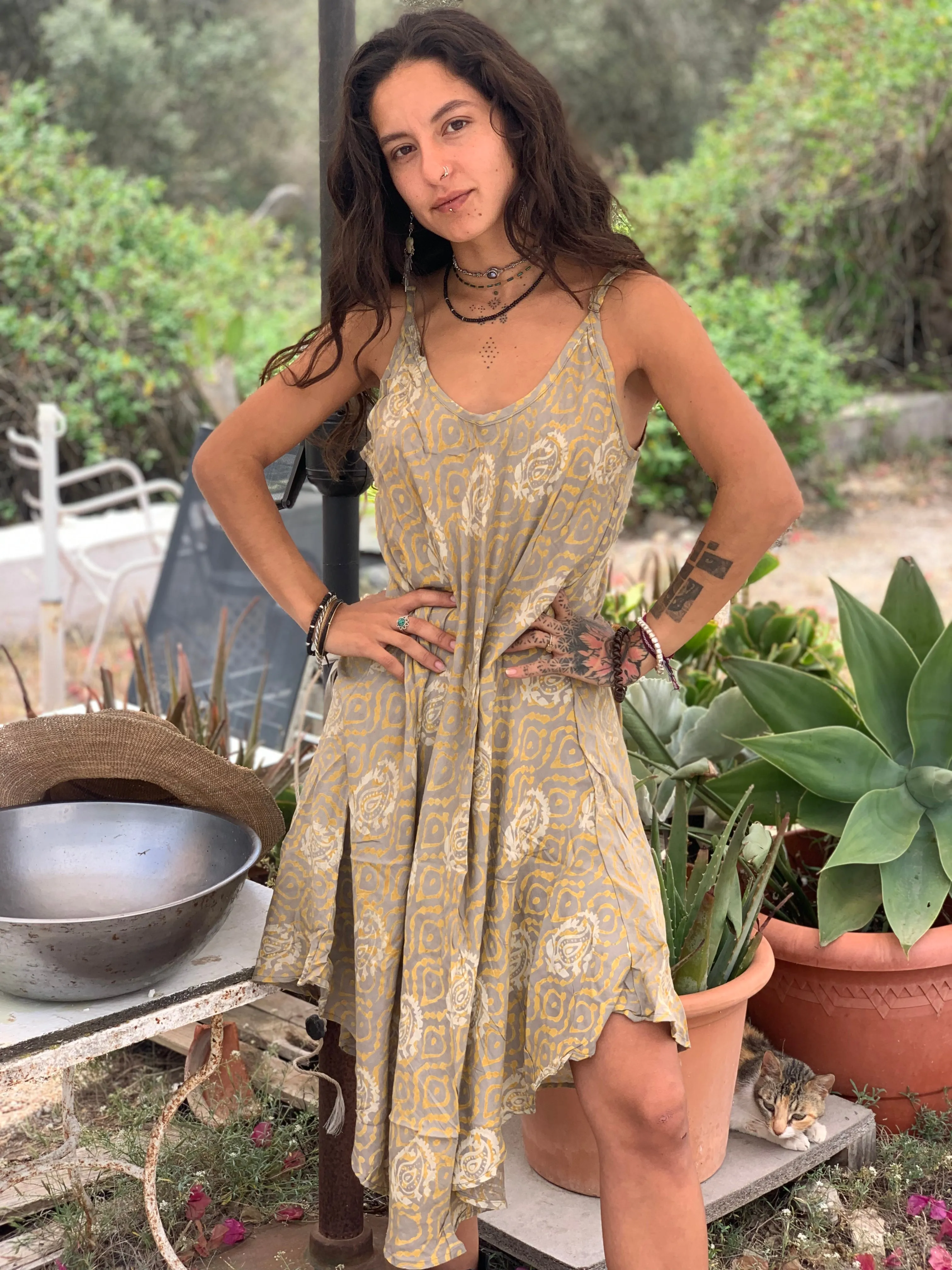 Slip dress batik