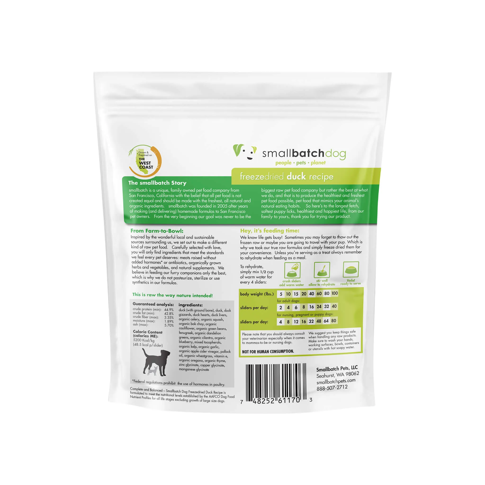 SmallBatch Sliders Freeze Dried Raw Dog Food