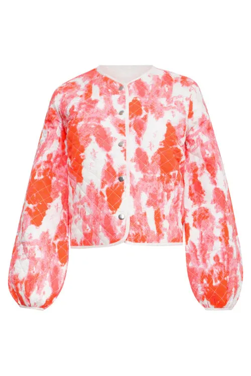 SMASHED LEMON Pink Multi Quilted Jacket