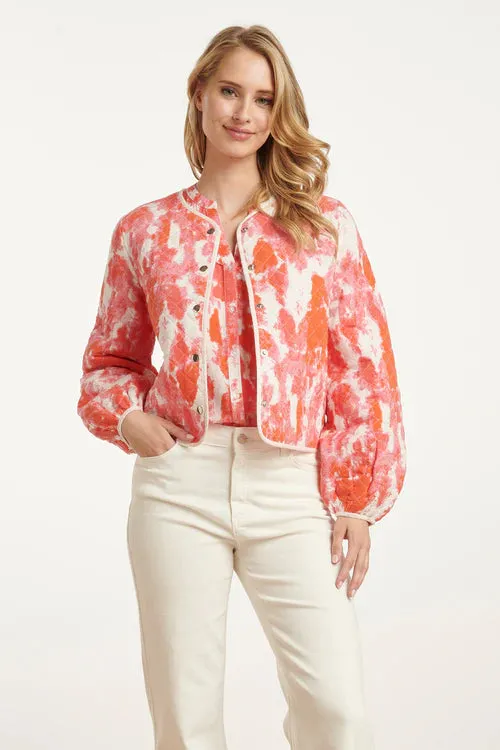 SMASHED LEMON Pink Multi Quilted Jacket