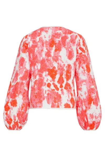 SMASHED LEMON Pink Multi Quilted Jacket