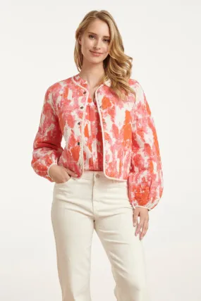 SMASHED LEMON Pink Multi Quilted Jacket