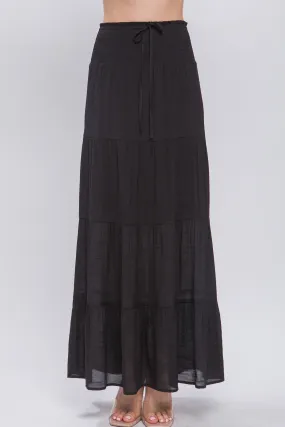 Smocked Maxi Skirt