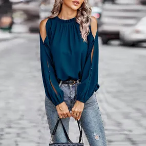 Soft Breeze Ruffle Blouse