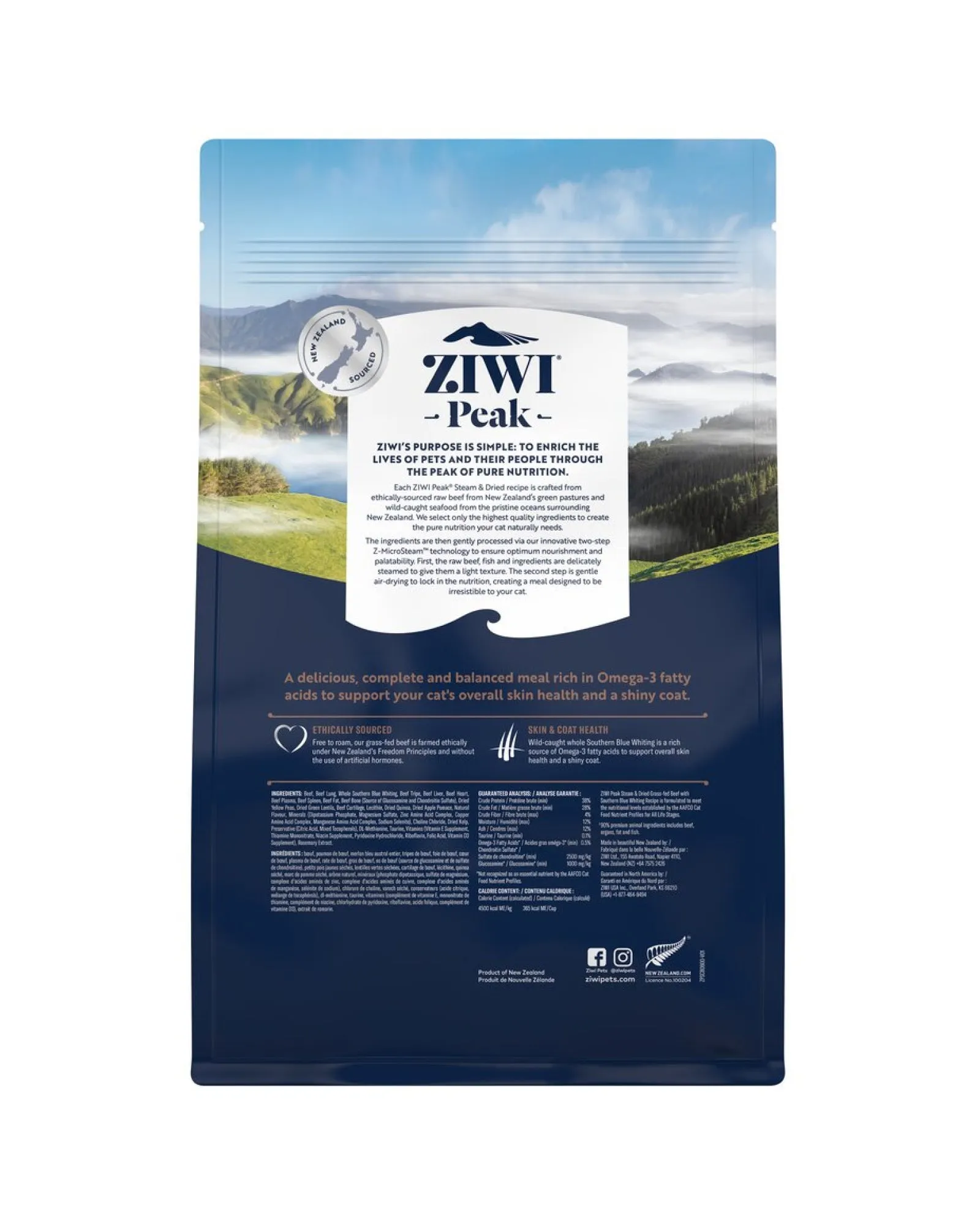 Steam & Dried Beef with Southern Blue Whiting Recipe Cat Food