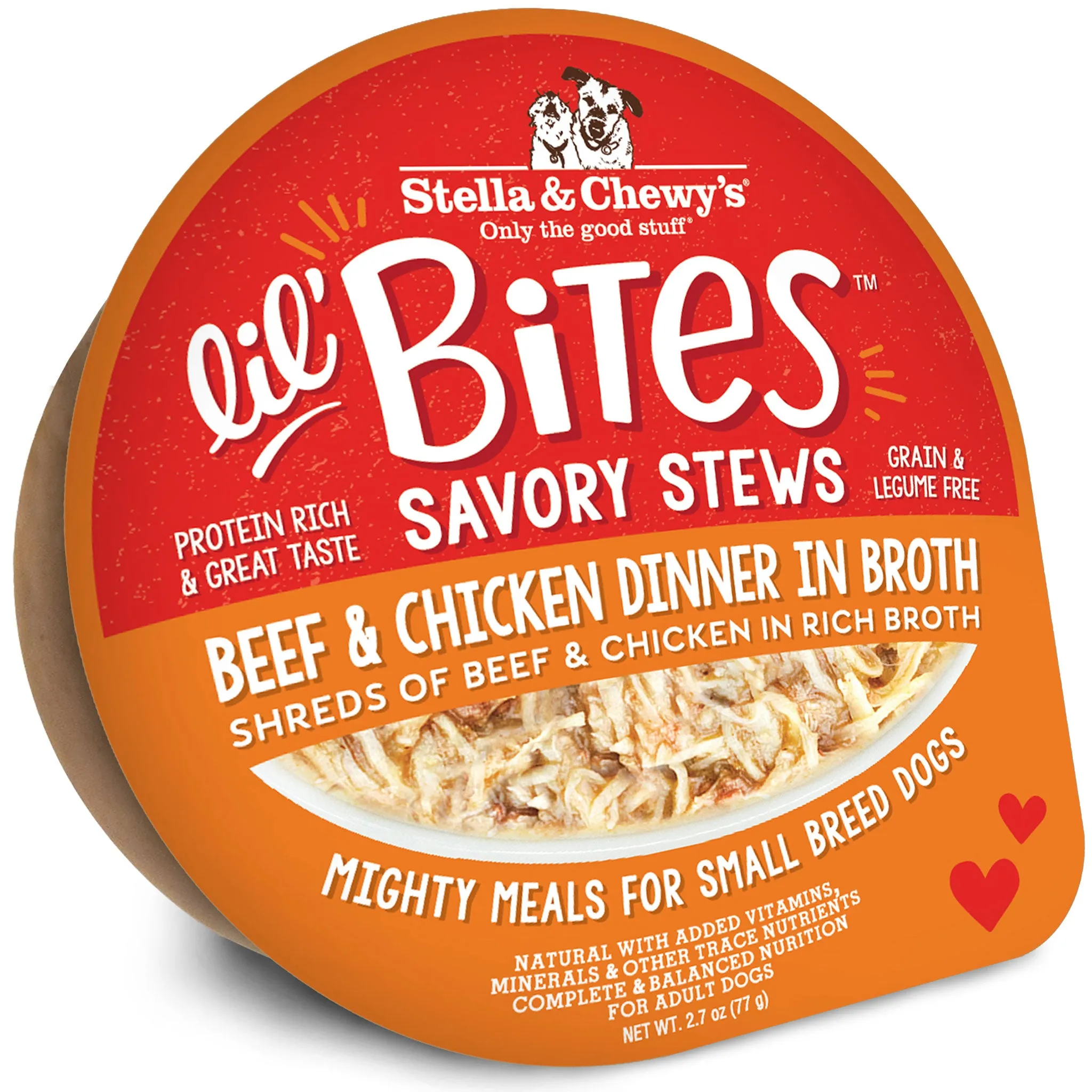 Stella & Chewy's Lil Bites Savory Stews Beef & Chicken Dog Food 12-Pack
