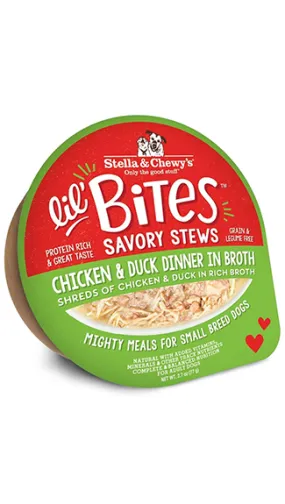 Stella & Chewy's Lil' Bites Savory Stews: Chicken & Duck Dinner in Broth