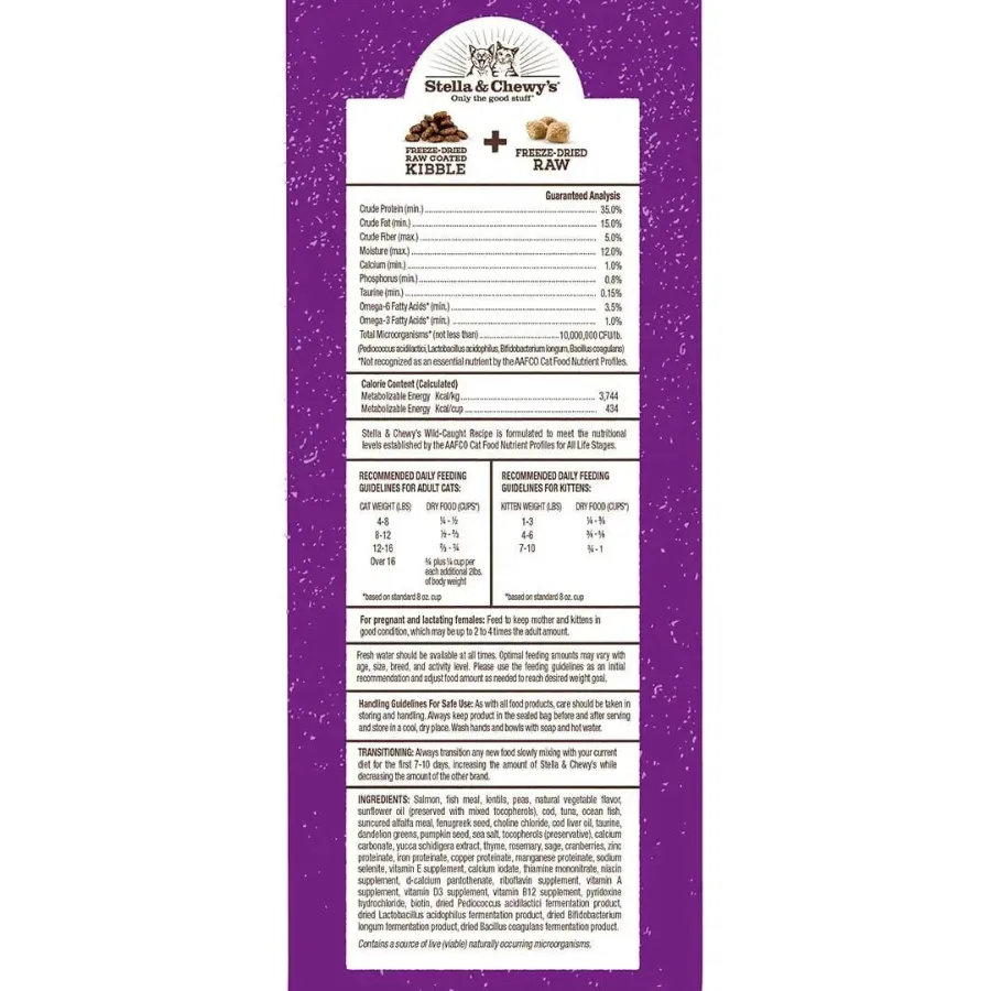 Stella & Chewy's Raw Blend Kibble Wild-Caught Recipe Cat Food
