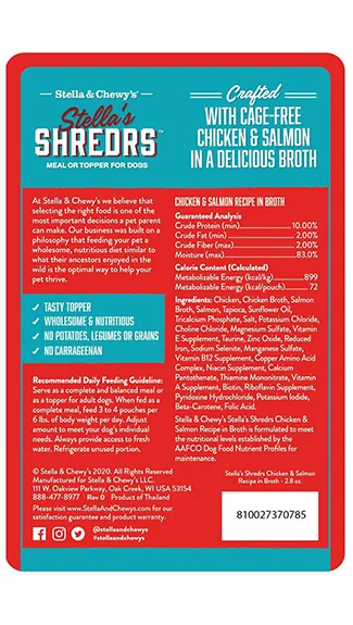 Stella & Chewy's Shredrs: Chicken & Salmon