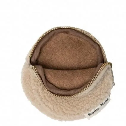 Studio Noos Teddy Circular Wallet Purse (Ecru)