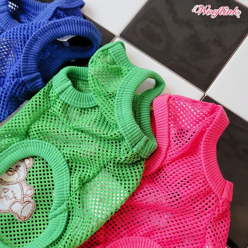 summer bear top - green
