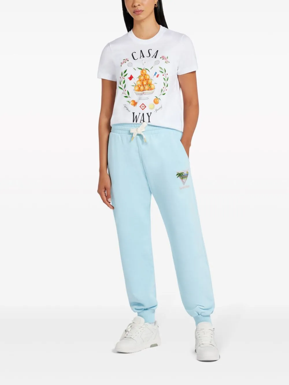 Tennis Club-embroidery track pants