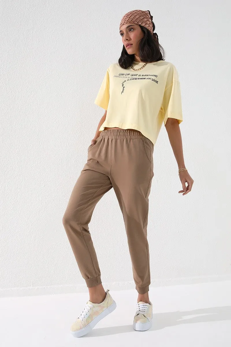 TMY High Waist Jogger Comfort Fit Cuffed Women's Sweatpants - 94561 - Peterborough